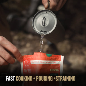 GeoPress Ti Filter & Purifier Bottle + Cook Lid-Covert Black