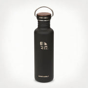 Earthwell Bottle 27oz/800ml Volcanic Blk w/ Woodie Walnut Cap / n/a