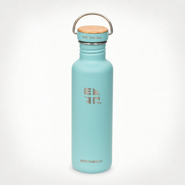 Earthwell Bottle 27oz/800ml-Aqua Blue w/ Woodie Walnut Cap