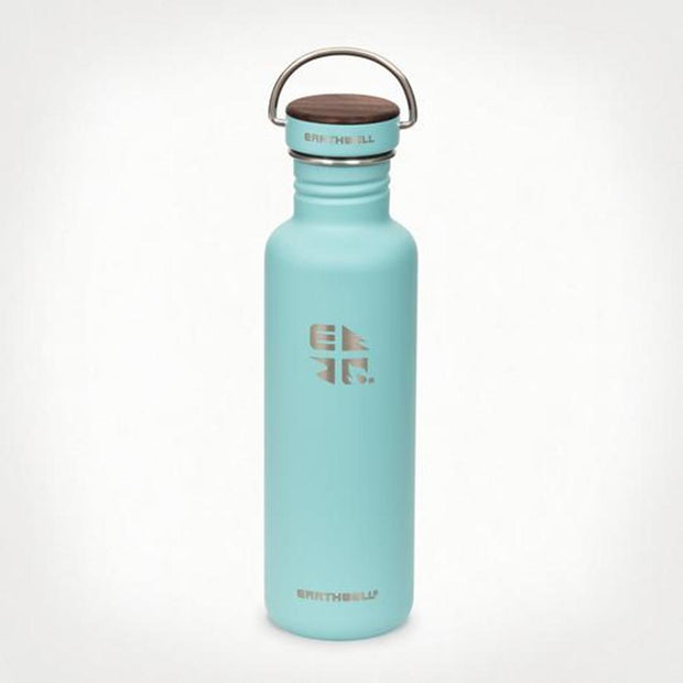 Earthwell Bottle 27oz/800ml-Aqua Blue w/ Woodie Walnut Cap
