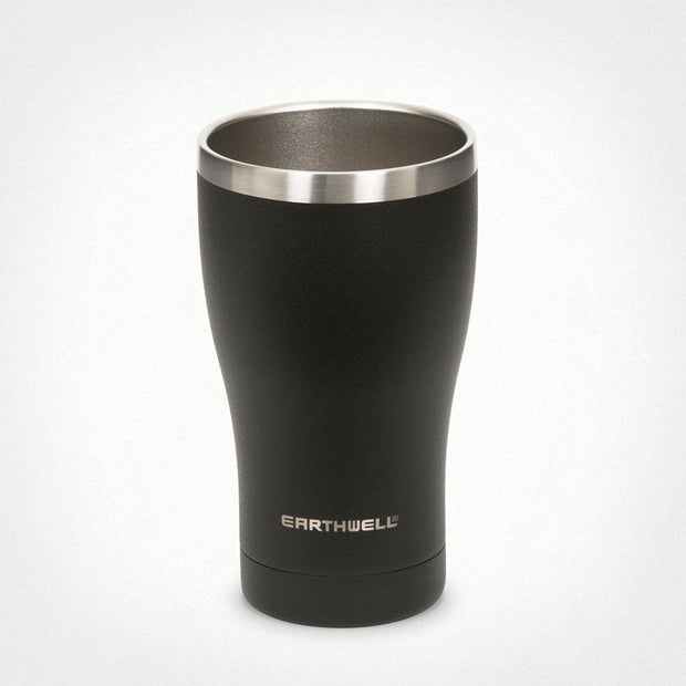 Earthwell Vacuum Tumbler 16oz Volcanic Black / n/a